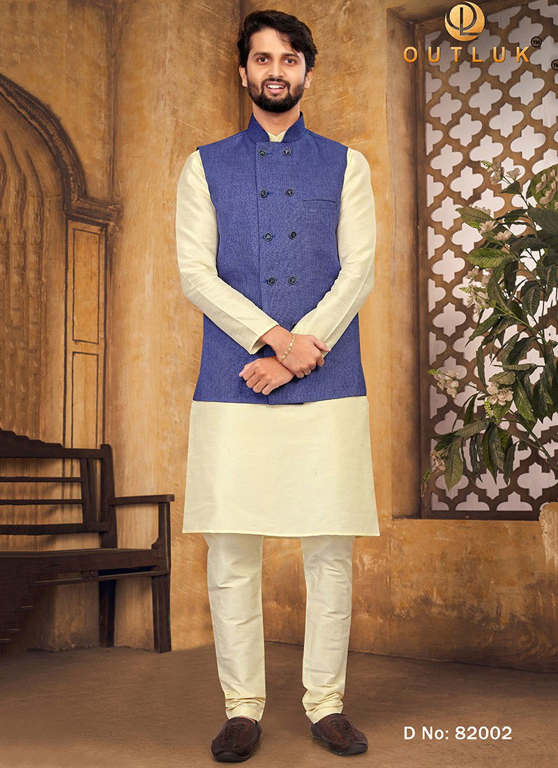 Outluk Vol 82 Ethnic Wear Wholesale Kurta Pajama With Jacket Collection